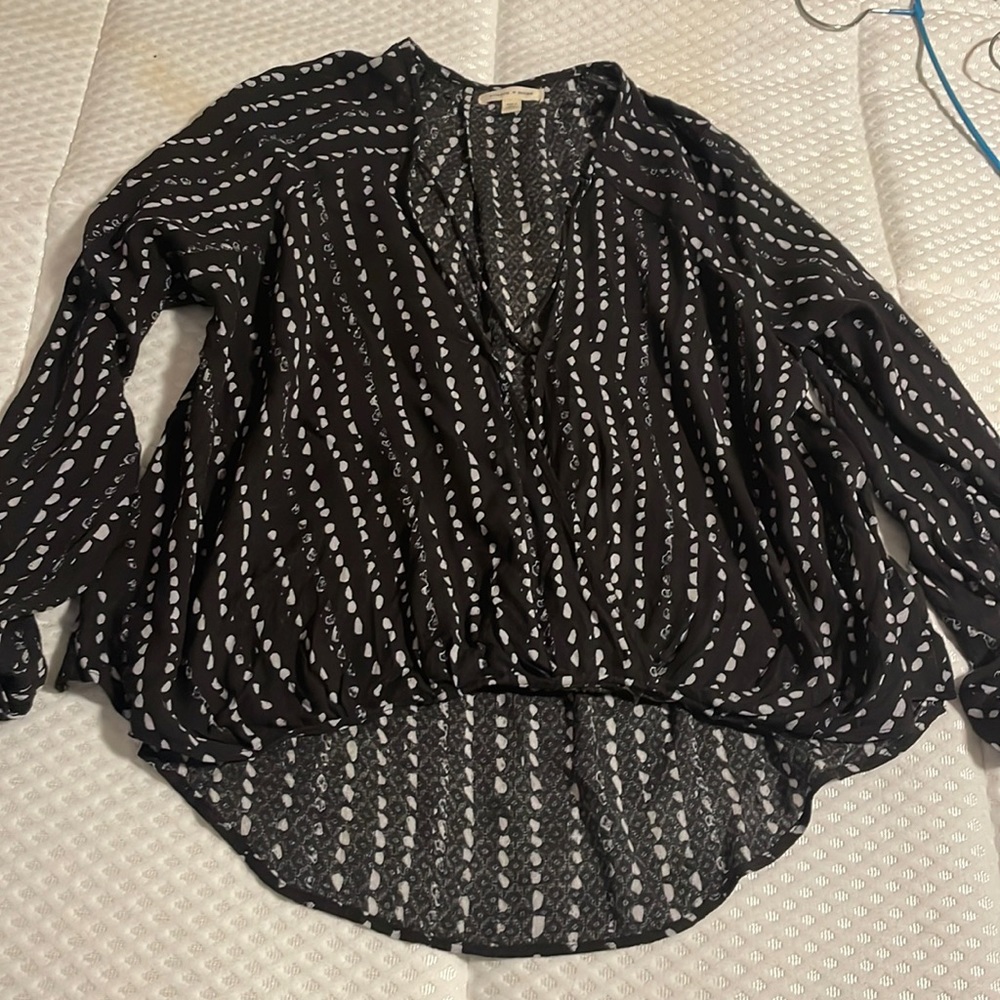 Super cute black blouse from urban outfitters